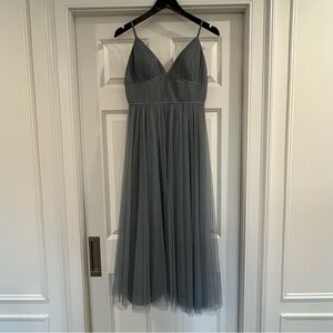 Jenny Yoo “Ali” Light Blue Midi Dress